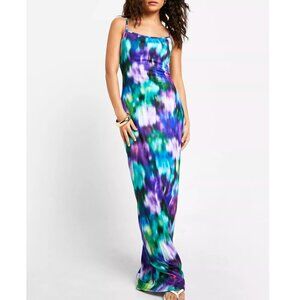 Boohoo Blurred Floral Maxi Dress - NWOT - Size 8